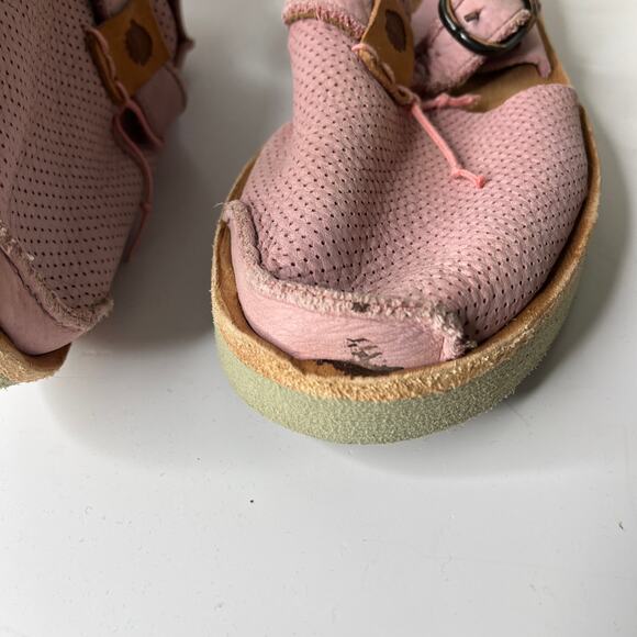 Satorisan Women's Shoe Size 37 6 6.5 Benirras Pink Microperforated Rustic Hippie - Picture 3 of 9